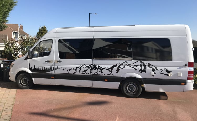 Luxe omgebouwde Mercedes Sprinter