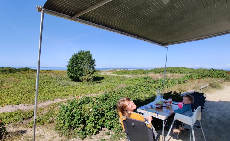 Huisje op wielen – Mooie, leuke en handige gezinsmobilhome met 5 plaatsen