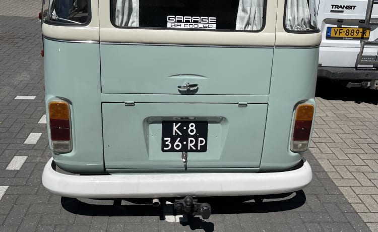 Pistache – Klassischer VW T2 Panoramabus