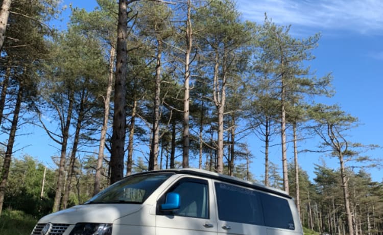 The White Pearl - VW T5 Campervan from £85.00 p.d. - Goboony