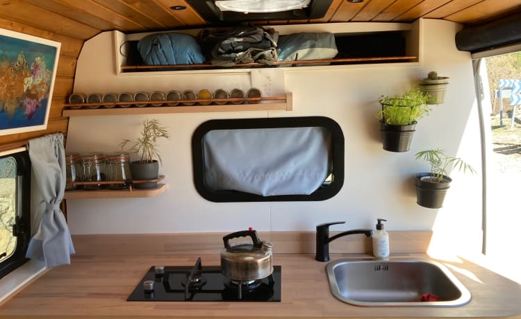 Comfortable off-grid camper for the nature lover