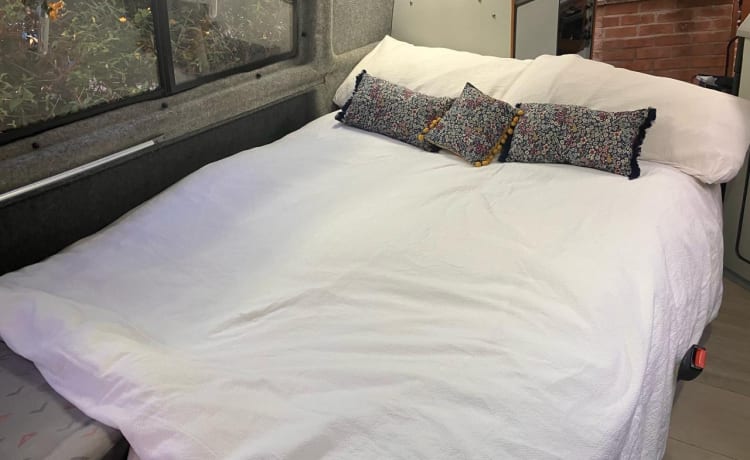 Jerry – VW T4 Hightop con 4 posti letto: un'ottima opzione per coppie o famiglie di 4 persone