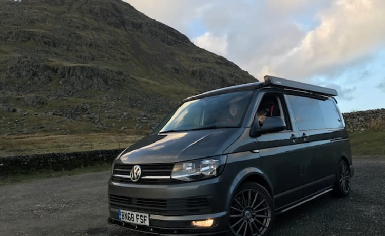 Gray – 4-persoons Volkswagen campervan uit 2018