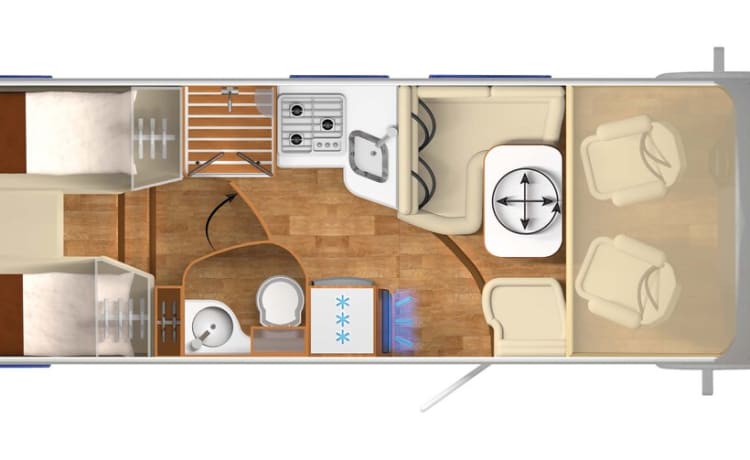 Camper Hymer molto lussuoso e completo, la crema del raccolto