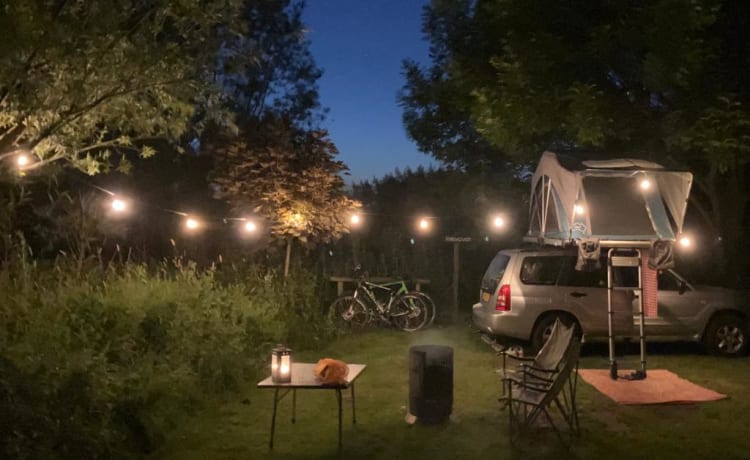 Co de BosCamper – Rooftop Tent Adventure: Subaru Forester x EGOE Nestbox Supertramp x Yuna Sheepie