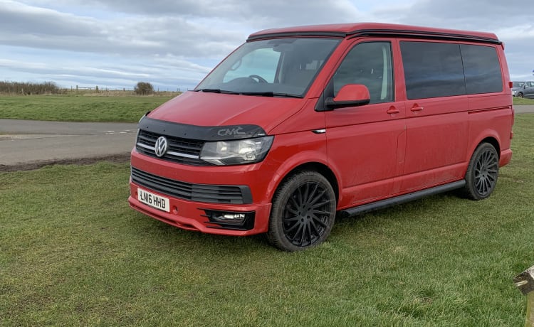 Cherry🚐 – VW T6-camper met 4 slaapplaatsen