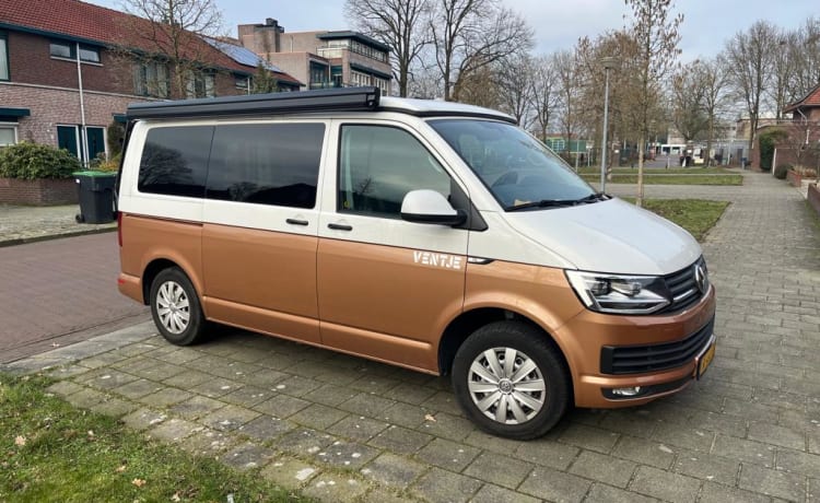 Ventje_Pezarro – Camper Ventje- Luxe VW T6 automatique pour 4 personnes