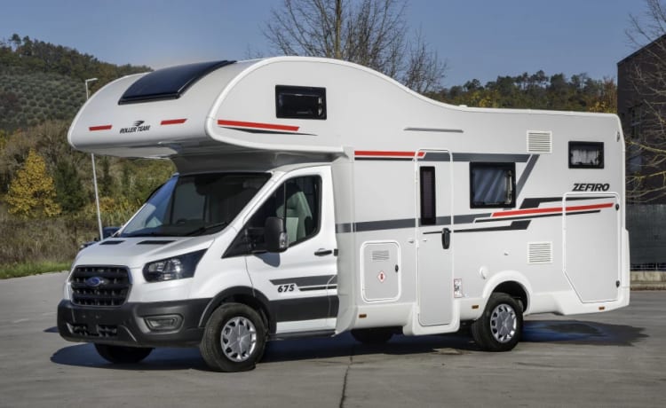 Ein Wohnmobil, das Familien begeistern wird, der neue 2023er Zefiro 675 mit 6 Schlafplätzen