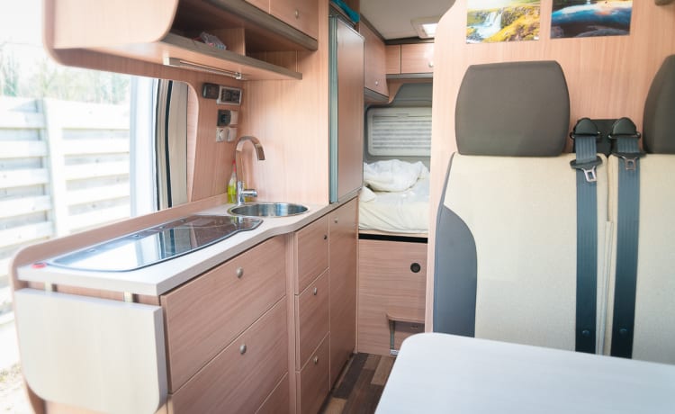 Beau camping-car, compact et de qualité. Rue Knaus Boxstar