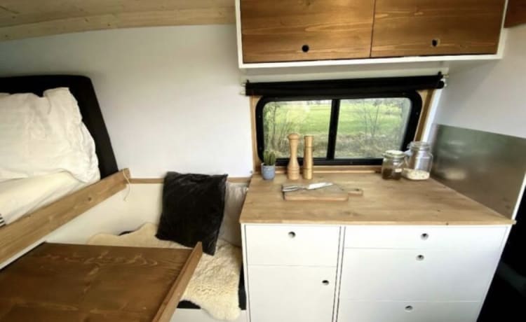 Renault Master zelfbouw offgrid camperbus 