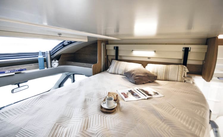 VIP 6 berth & 5 seatbelts – Huisdier ✅, WiFi, 2 tv's, fietsenrek, buiten dineren