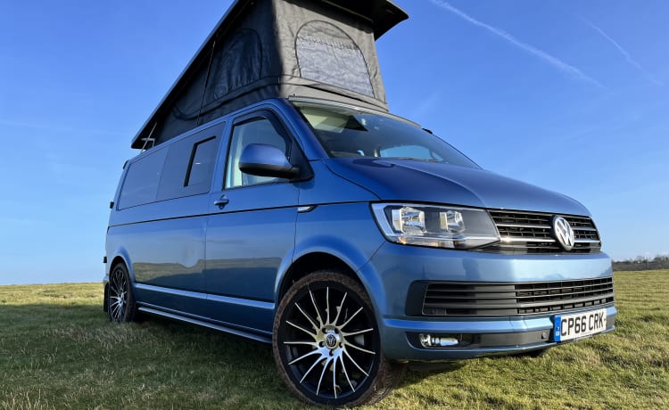 Charlie – Newly converted VW  automatic long wheelbase camper 