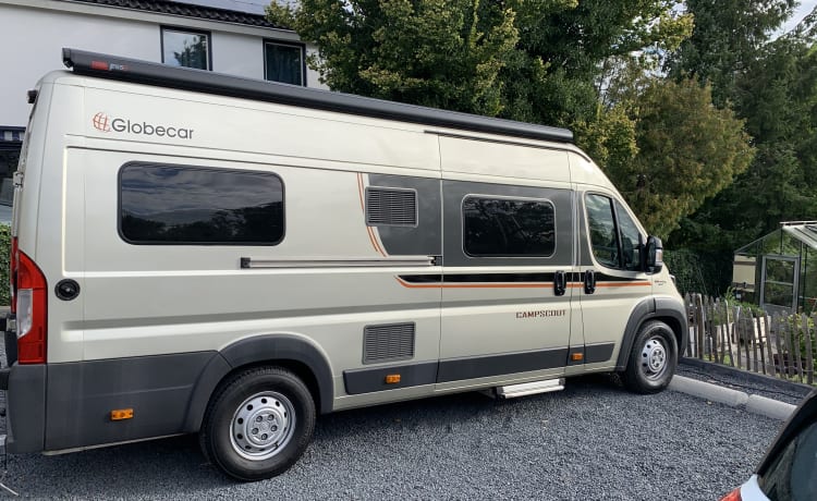 Goud – Schöner Bus Camper (Gold) mit einem feinen und praktischen Layout.