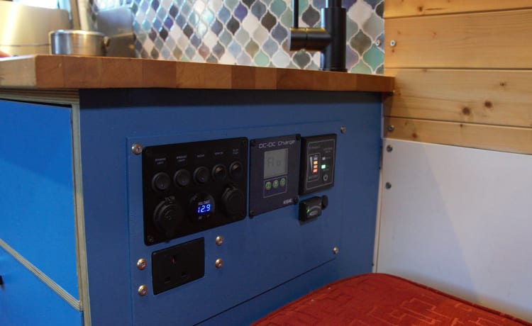 Art – 3 berth Mercedes Sprinter Campervan - Hand-crafted, 1-of-a-kind, off-grid.