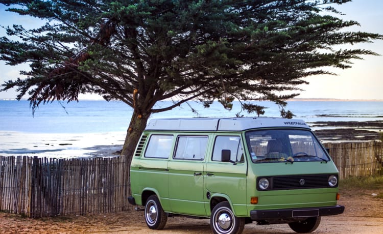 Kermit – Combi Vw vintage tout confort Van Aménagé Westfalia 2l Aircooled île oleron