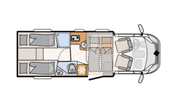 KUST – 4p Dethleffs semiintegrato dal 2021