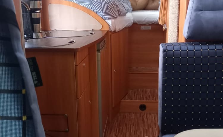Ford – Hymer for rent, beautiful complete camper with length beds!!