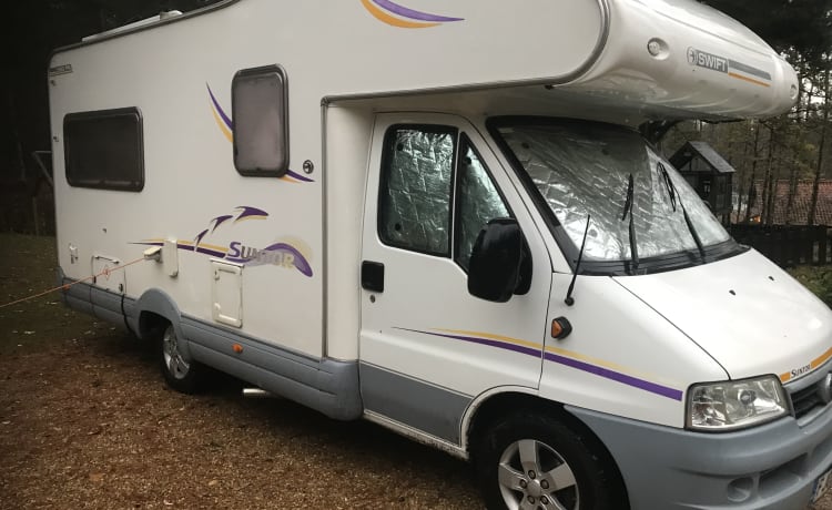 Family motorhome.  – Swift Alkoven ab 2005