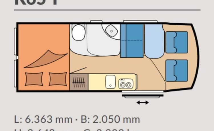 Camino – Sporty Campervan (2p), ready for adventure