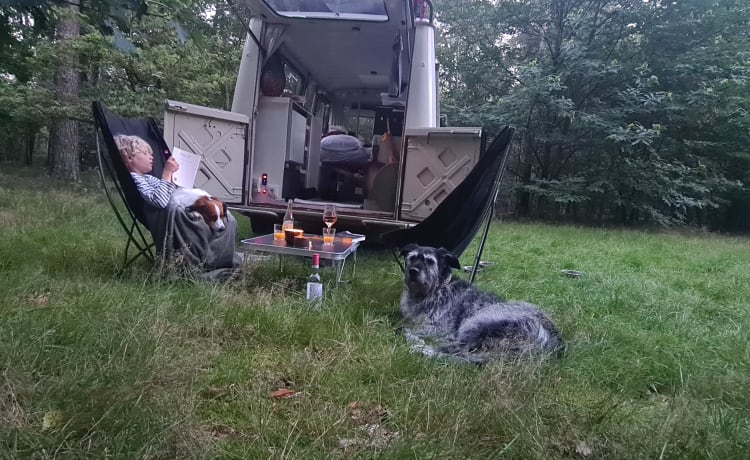 Jeetje – Camping-car oldtimer français Peugeot J7 1974