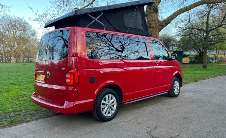 Ruby – 4-persoons Volkswagen campervan uit 2017