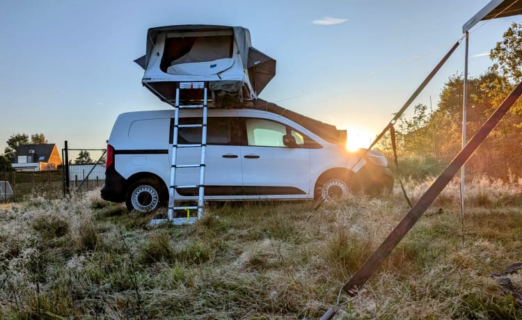 Buitenbende – mini camper Renault Kangoo extended 2024