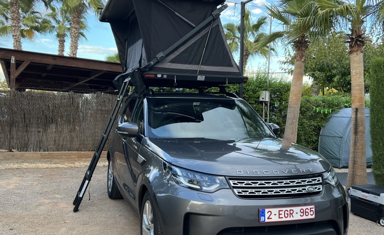 2p Land Rover Discovery rooftop uit 2019