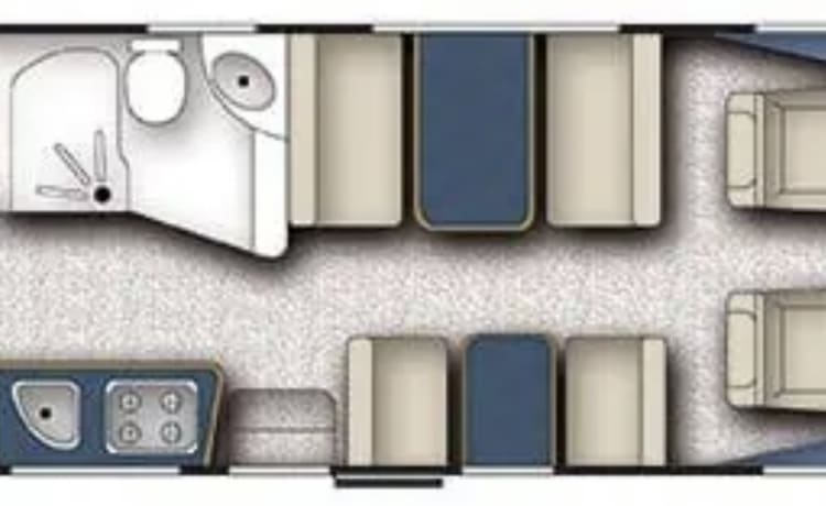 Gordon  – Ford Transit Chausson mit 6/7 Schlafplätzen aus dem Jahr 2016