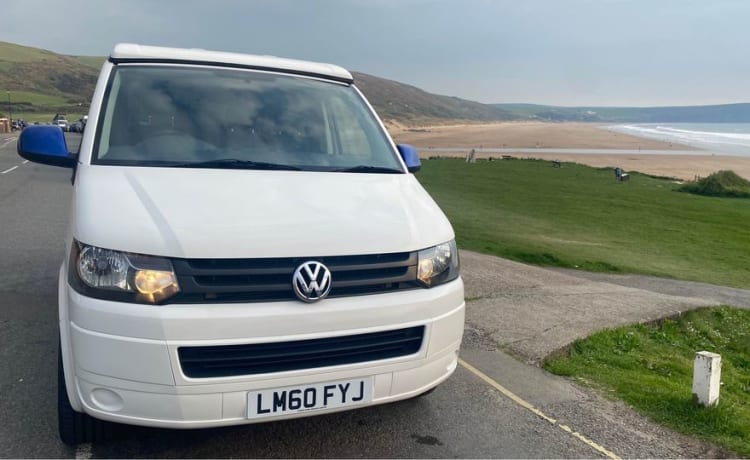 Van-os – 4 berth VW TRANSPORTER pop-top, Rock and roll bed