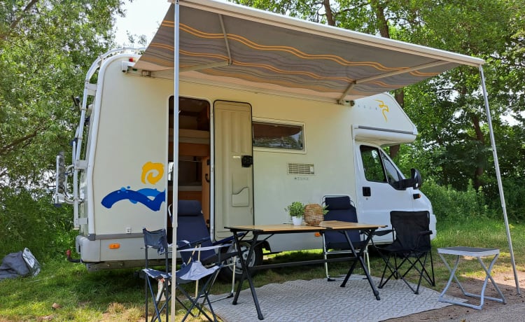 Cas – Familie camper met stapelbed