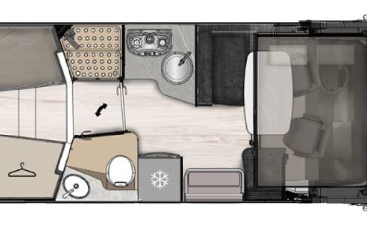 Spacious 5pers. family camper from 2024