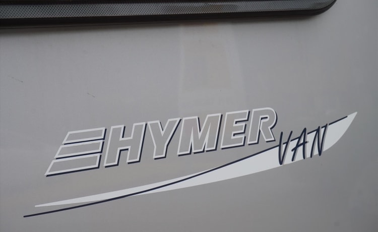 Compact two-person Hymer camper