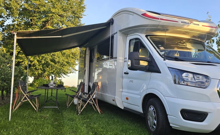 Boerke van Meensel – Camper di lusso per 6 persone (2023) - Vicino alle vacanze