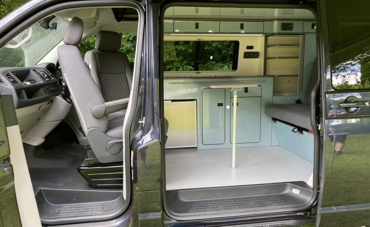 Ruthern –  VW T6  beautifully converted by Ecowagon.  Pitch available