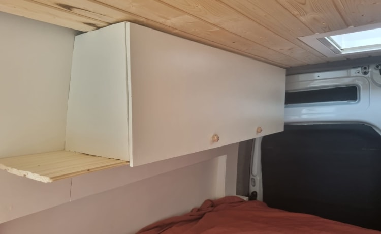 Off-grid self-built camper van