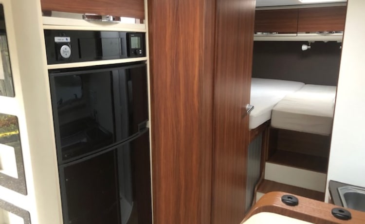 Fully furnished 4 pers camper Adria 2, length beds and pull-down bed