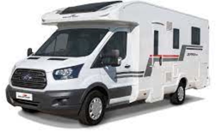 Spike – RollerTeam Zefiro 696 Auto 2022 luxe camper met 4 slaapplaatsen. Bekend als Spike