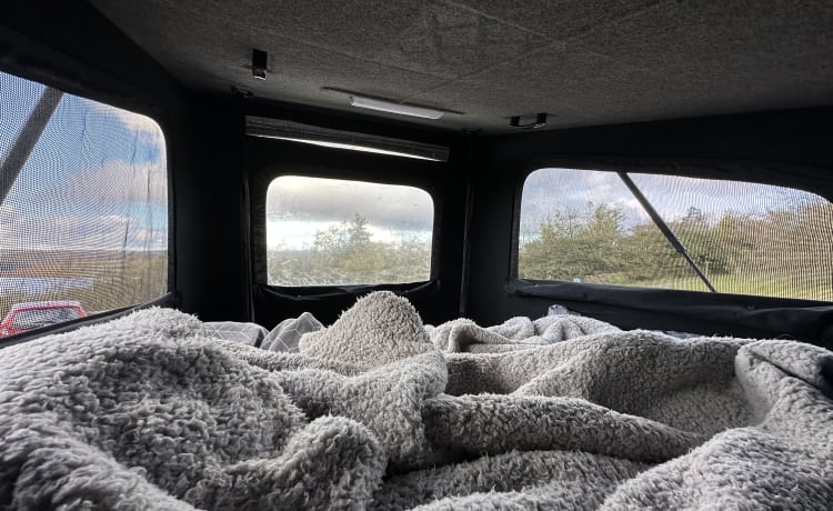 Camper Volkswagen a 4 posti letto, Wi-Fi, aria condizionata