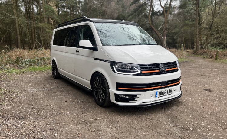 4-persoons Volkswagen camper uit 2016