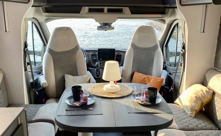 Mobi TricNic – Nieuwe Mobilhome 2022 4pers. Chausson Nordic Edition Ford 170 Automaat