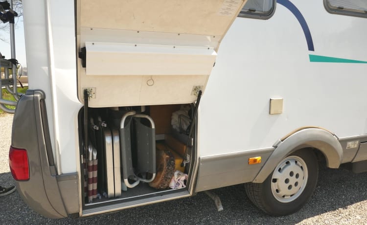 4p integral Hymer with Fiat chassis from BJ2000 type B534