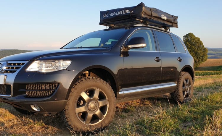 Tente de toit tout-terrain VW Touareg 4x4 camping-car