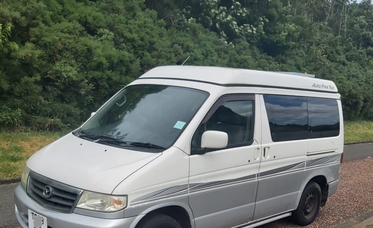 4 berth Mazda campervan - perfect size for Scottish roads 