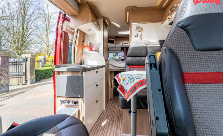 Bus camper Malibu 600 DB GT in perfette condizioni per 2 persone (Sdam)