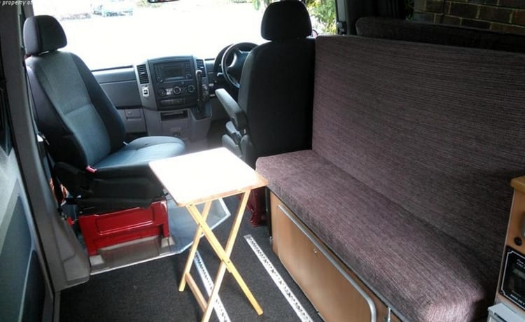 Camping-car automatique Mercedes Sprinter WAV Accessible en fauteuil roulant + e-tandem!