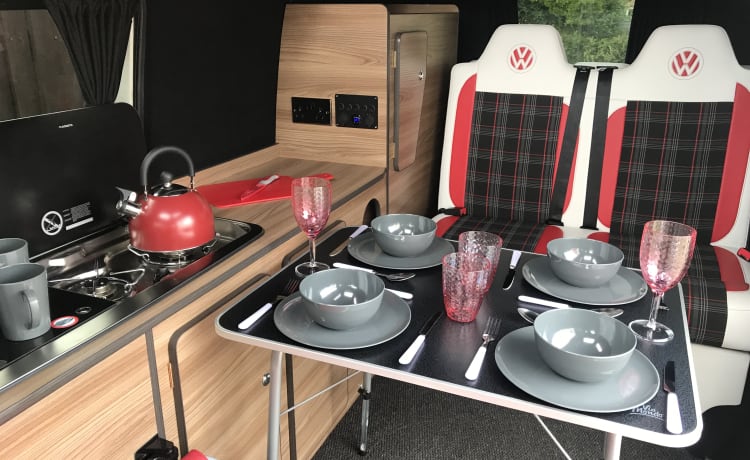 Ruby  – 4 berth Volkswagen campervan from 2012