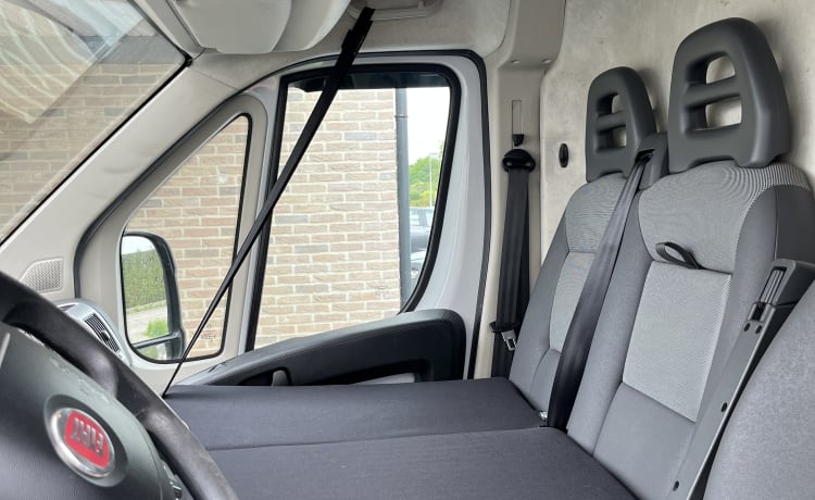 Fiat Ducato Bus-Wohnmobil für 2/3 Personen und Möglichkeit für ein zusätzliches Babybett