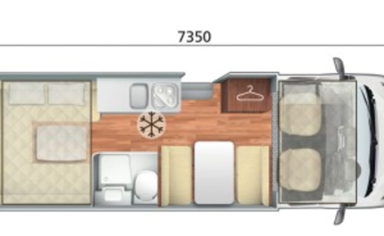 Walnut- – 6-Bett-Ford-Alkoven ab 2021