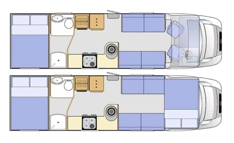 Camping-car familial 6 places