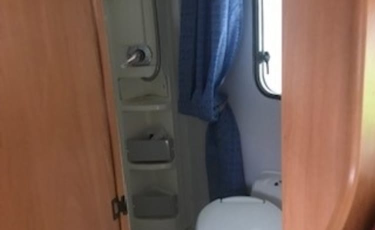 4 berth Chausson, main bed over cab